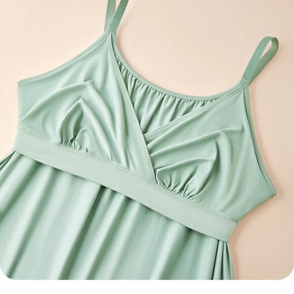 NEW 🎁 Soft Bust Support Chemise by UNDERSTANCE In Sparrow size Medium - Picture 6 of 7